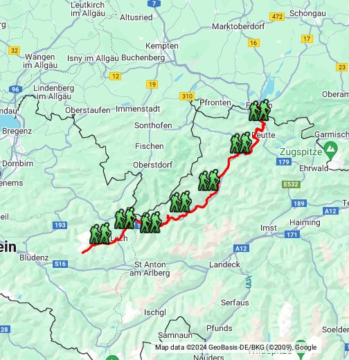 Der Lechweg - Österreich – Google My Maps