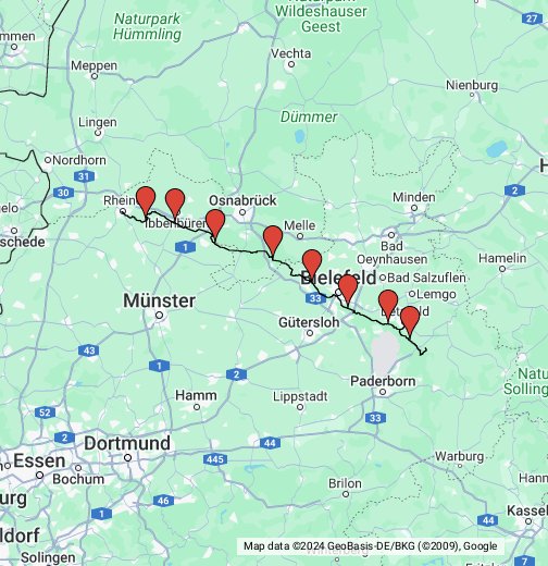 Hermannsweg – Google My Maps